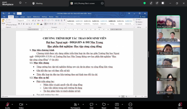 Tiếp tục làm việc với Trường Đại học Ngoại ngữ – ĐHQG Hà Nội về triển khai hoạt động trao đổi sinh viên
