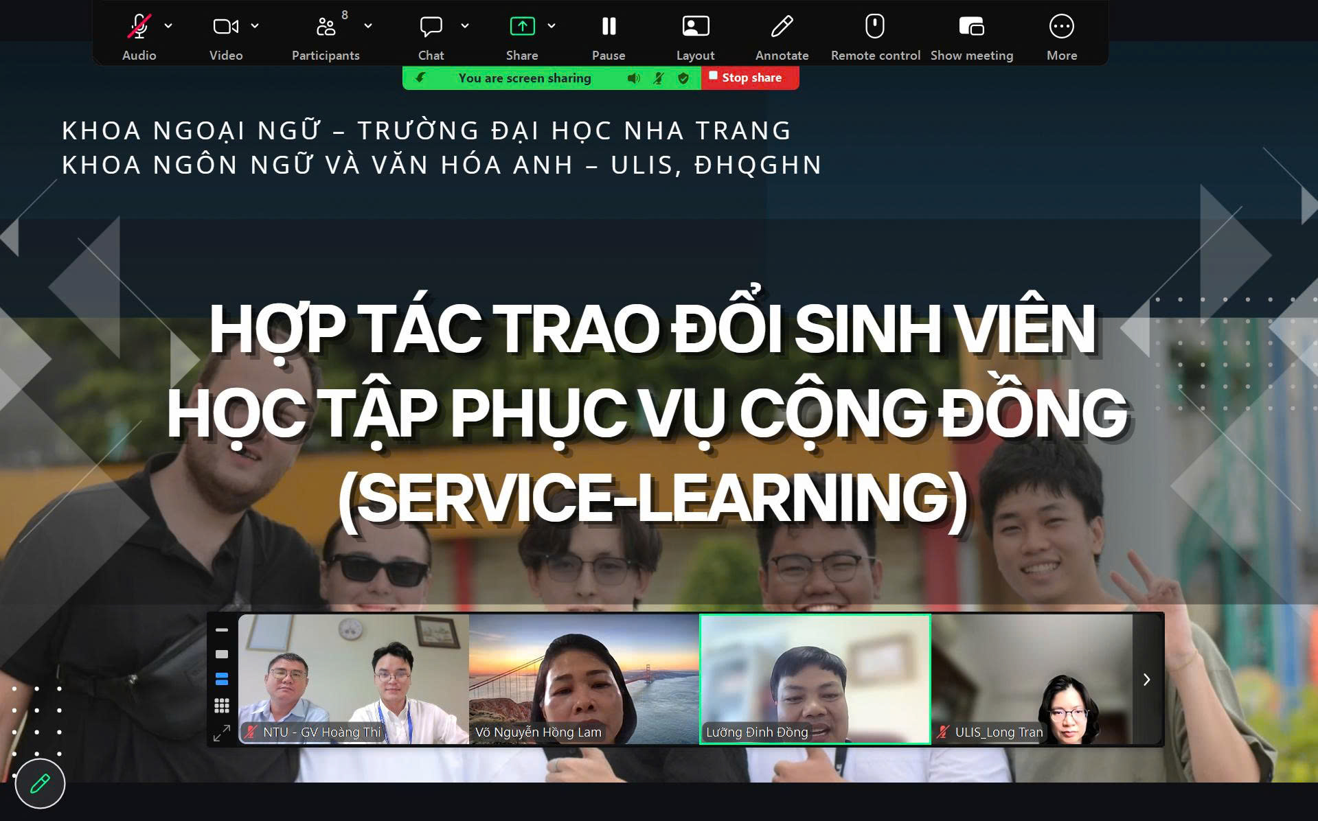 Tiếp tục làm việc với Trường Đại học Ngoại ngữ – ĐHQG Hà Nội về triển khai hoạt động trao đổi sinh viên