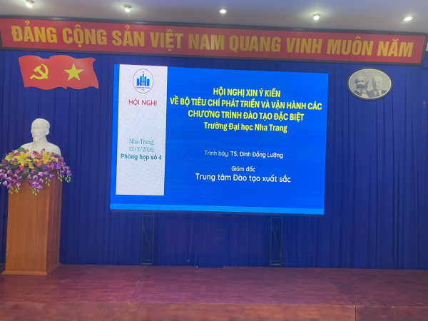 Trường Đại học Nha Trang tổ chức Hội nghị xây dựng và góp ý dự thảo “Hướng dẫn Bộ tiêu chí phát triển và vận hành các chương trình đặc biệt”