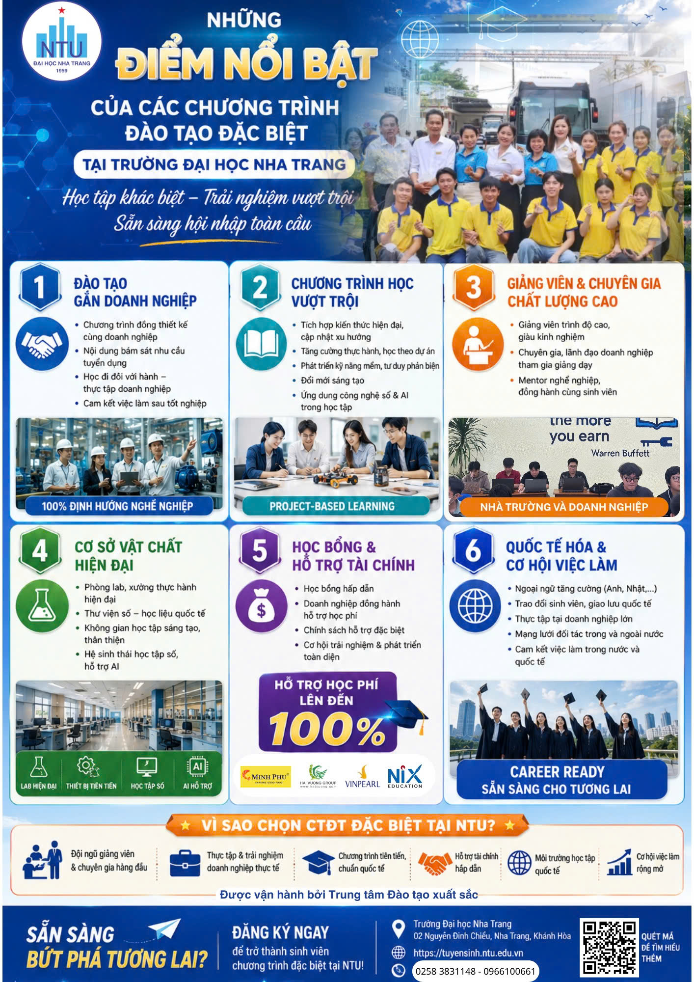 Những điểm nổi bật của Chương trình đào tạo đặc biệt tại Trường Đại học Nha Trang
