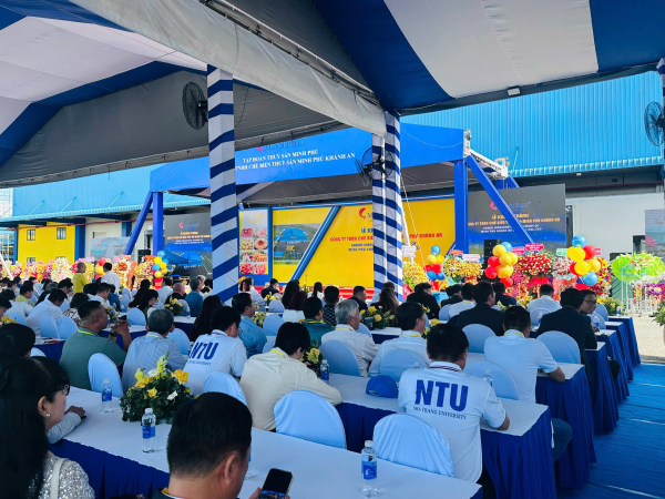 Trường Đại học Nha Trang tham dự Lễ khánh thành Công ty TNHH Chế biến Thủy sản Minh Phú Khánh An tại Cà Mau