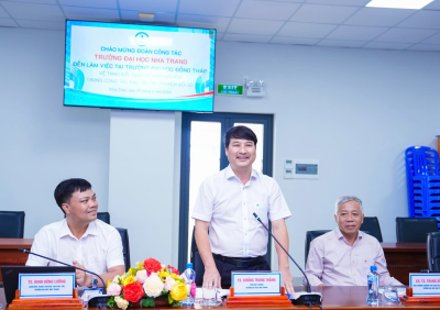 Trường Đại học Nha Trang tăng cường kết nối, thúc đẩy hợp tác đào tạo với Trường Đại học Đồng Tháp