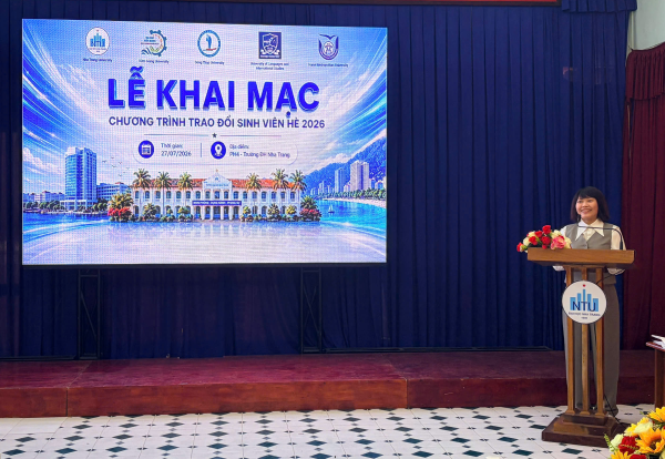 Lễ Khai mạc Chương trình trao đổi sinh viên hè 2026 đợt 2 giữa Trường ĐH Nha Trang (NTU) và Trường ĐH Ngoại ngữ - ĐHQGHN (ULIS)