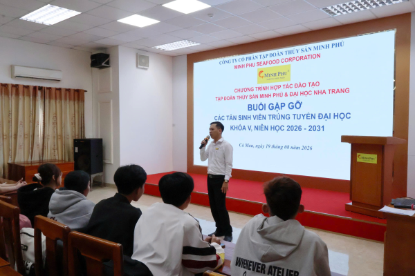 Chương trình hợp tác đào tạo Minh Phú – NTU gặp gỡ tân sinh viên K68, niên khóa 2026 - 2031