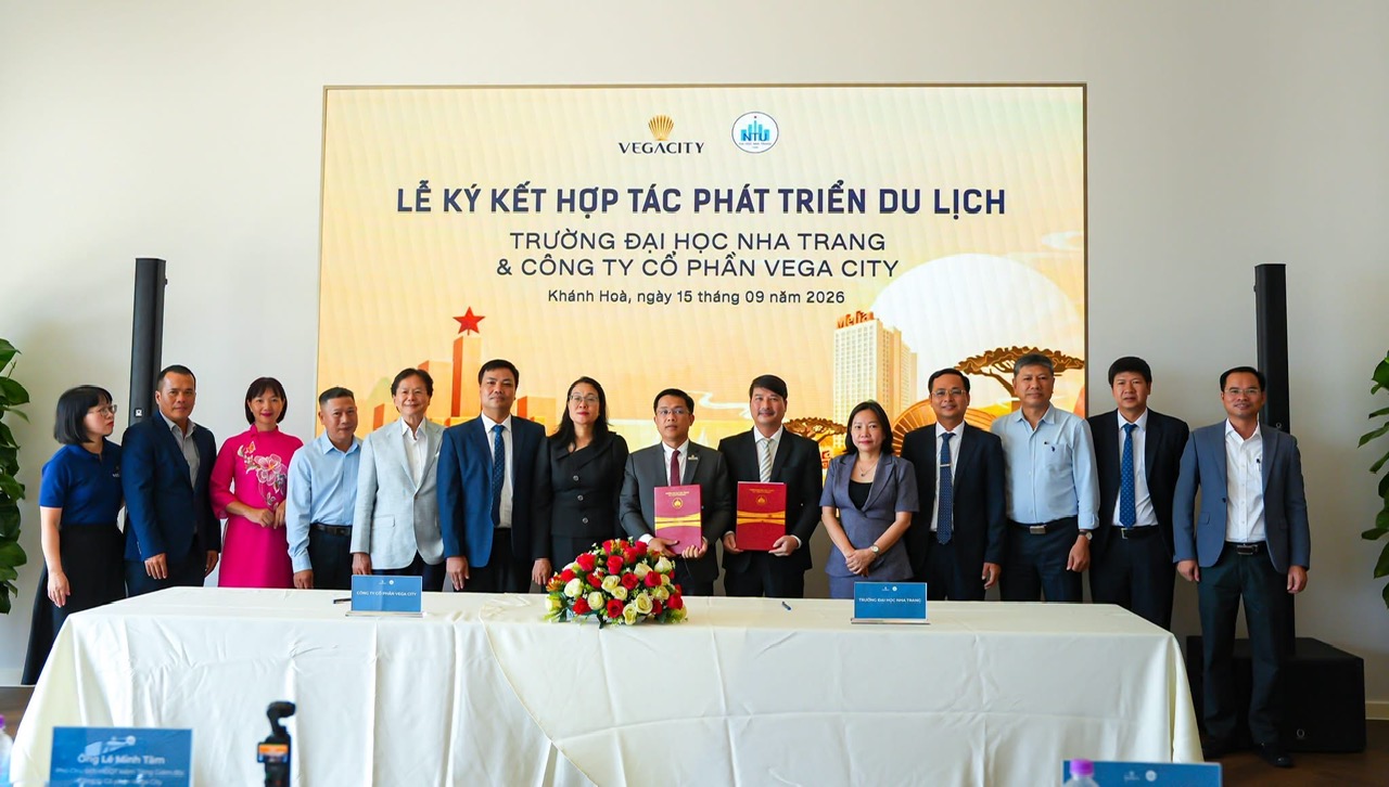 Công ty Cổ phần Vega City và Trường Đại học Nha Trang ký kết hợp tác phát triển du lịch