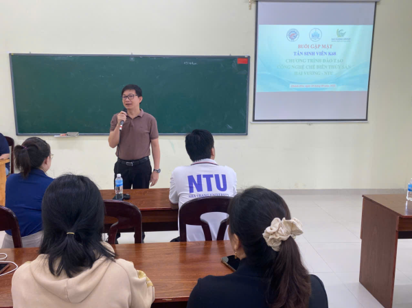 Gặp mặt tân sinh viên K68 Chương trình đào tạo ngành Công nghệ chế biến thủy sản Hải Vương – NTU