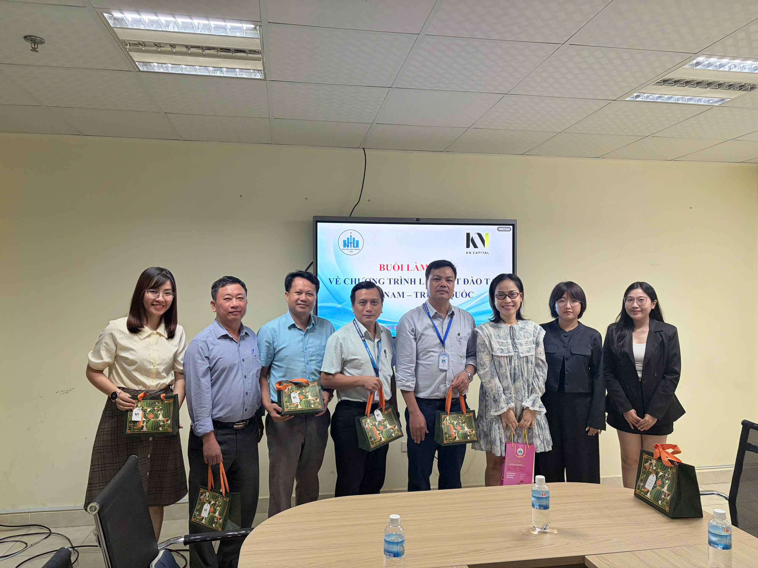 Trường Đại học Nha Trang làm việc với KN Capital về đề xuất chương trình liên kết đào tạo Việt Nam – Trung Quốc